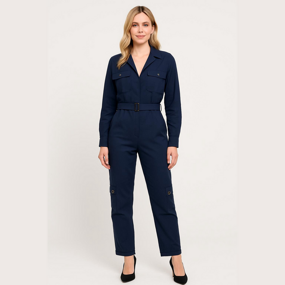 TED Baker london navy pocket detail jumpsuit size 3(8-10)